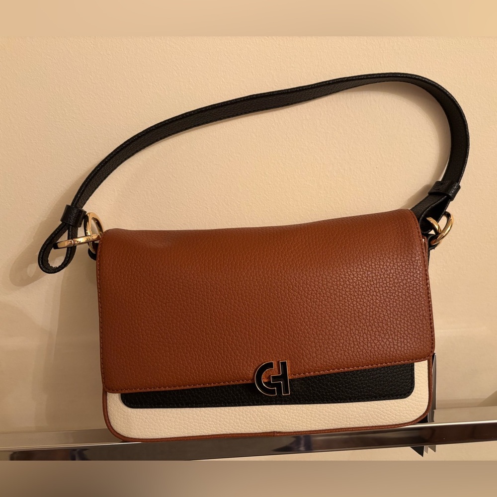 Cole Haan Elegant Brown and Black Shoulder Bag
